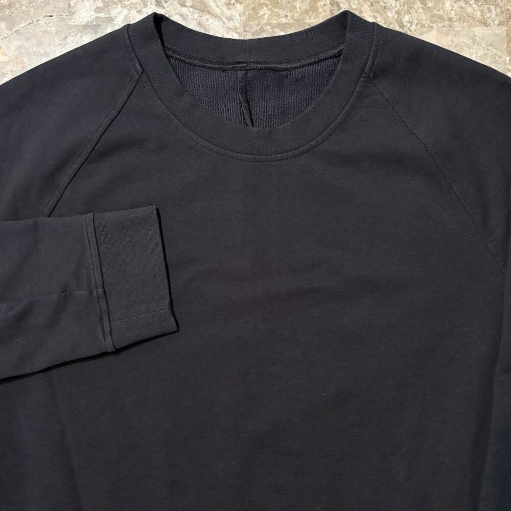 Lululemon City Sweat Sweatshirt Mens Large Black Long Sleeve Crew Lounge Gym